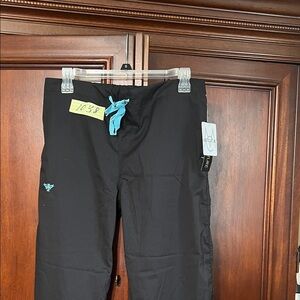 Med Couture Men's Black Joggers with Blue Details NWT